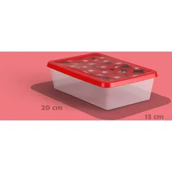 Pro Home Frischhaltedosen für Lebensmittel 1,25 L ( 6er Pack ) Vorratsdose, Aufbewahrungsbox für Obst, Gemüse oder Snacks, Meal Prep Box, Lunchbox