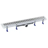 Polysan KLAVER Bodenrinne mit Rost aus Edelstahl, L-910, DN50