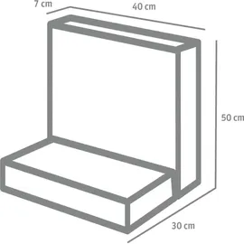 Diephaus L-Stein 50 x 40 x 30 x 7 cm grau