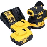 DeWalt DCW 210 P2 Akku Exzenterschleifer 18 V 125 mm Brushless + 2x Akku 5,0 Ah + Ladegerät