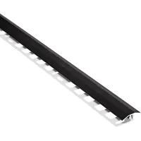 Alfer Übergangs-Profil 1 m, 25 x 7 mm Alu eloxiert gebürstet schwarz