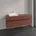 V B Waschtischunterschrank 140x54 8x50cm WT l LED 10W wine r