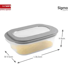 sunware perfectly organised Käsebox grau 26,5 x 17,2 x 8 cm 2 l