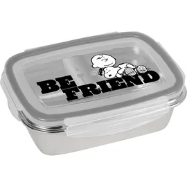 Gedalabels Brotdose Peanuts Be a Friend 850ml Edelstahl | Brotbox | Lunchbox | Snoopy | luftdicht | lebensmittelecht