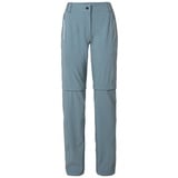 Vaude Damen Farley Stretch Zo T-Zip II Hose (Größe XXS, blau)