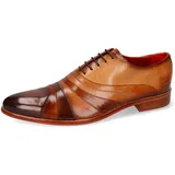 Melvin & Hamilton Toni 43 Leder-Oxford Schuhe für Herren Schnürschuh Flache Absätze, Echtes Leder braun 43 EU