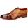 Melvin & Hamilton Toni 43 Leder-Oxford Schuhe für Herren Schnürschuh Flache Absätze, Echtes Leder braun 43 EU