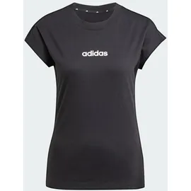 adidas Essentials Linear Cotton T-Shirt Black / White L