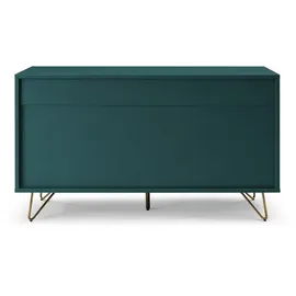 SalesFever Schubladenkommode 120 x 70 x 40 cm Blau/Gold