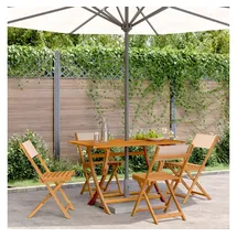 vidaXL Gartenstuhl 47 x 52,5 x 80 cm beige 4 St.