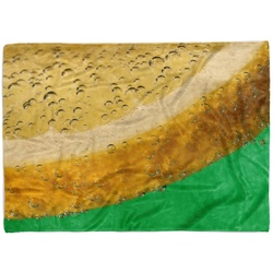 Sinus Art Handtücher Handtuch Strandhandtuch Saunatuch Kuscheldecke mit Fotomotiv Zitrone Nahaufnahm, Baumwolle-Polyester-Mix (1-St), Handtuch 70 cm x 140 cm