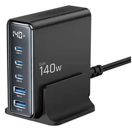TECH-PROTECT DC140W-GAN 5-PORT PD140W/QC3.0 -