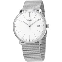 JUNGHANS max bill Automatikuhr mit Saphirglas silber