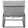 Siena Garden Aliano Schaukelliege 143 x 57 x 84 cm Anthrazit matt/Hellgrau