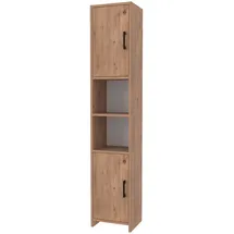 [en.casa] Rautrina Hochschrank 180 x 35 x 30 cm Beige Spanplatte