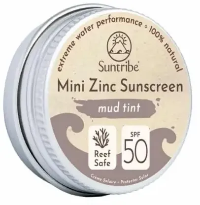 Suntribe Zink Sonnencreme Mini - getönt LSF50