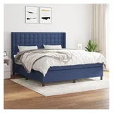vidaXL Boxspringbett 180 x 200 cm Blau