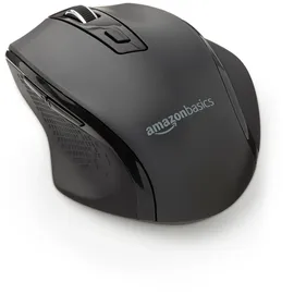 Amazon Basics Ergonomische kabellose USB Maus Schwarz