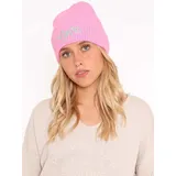 Zwillingsherz Kaschmir-Beanie in Pink