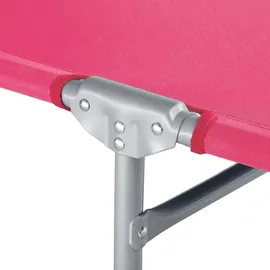 Tectake Chloé Sonnenliege 190 x 68 x 65 cm Pink