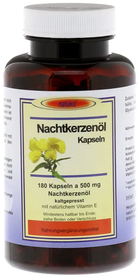 Preisvergleich Produktbild Nachtkerzenöl Kapseln 500 mg 180 St