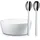 WMF Nuova Salat-Set Silber/Weiß 3-tlg.