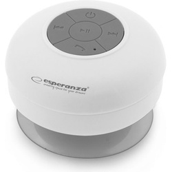 Esperanza EP124W Tragbarer Lautsprecher (10 m, Batteriebetrieb), Bluetooth Lautsprecher, Weiss