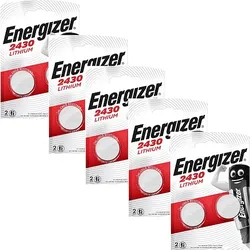 Energizer CR2430 Lithium Knopfzelle 3V 10 Batterien - 5 x 2er Verpackung