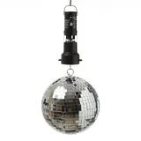 satisfire Diskokugel Set 20cm Silber