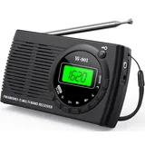 Tendak Tragbares Radio, kleines tragbares Radio FM/AM (MW) /SW, Transistor Radio mit hervorragendem Empfang und hoher Klangqualität, tragbares Mini-Radio mit Timed/Kopfhörer-Anschluss