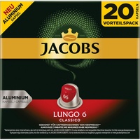 JACOBS Lungo 6 Classico KaffeeKAPSELN NESPRESSO Kompatibel Kaffee 20 KAPSELN