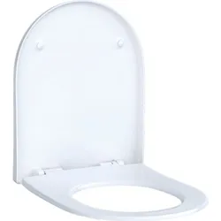 Geberit Acanto WC-Sitz mit Absenkautomat Quick Release, antibakteriell, weiß