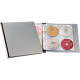 Durable CD / DVD Album 96 schwarz / silber