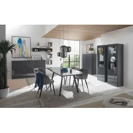 Mäusbacher Standvitrine Imola 61 x 42 x 194 cm Grau