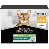 Purina Sterilised Nutrisavour Huhn Katzen-Nassfutter 10 x 85 g