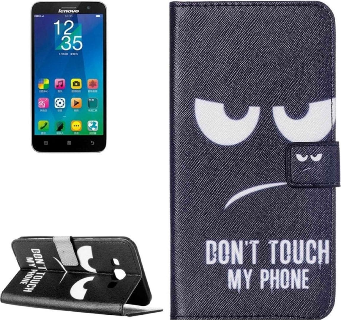 König Design Handyhülle Tasche für Handy Samsung Galaxy A8 Dont Touch My Phone (Galaxy A8), Smartphone Hülle, Schwarz