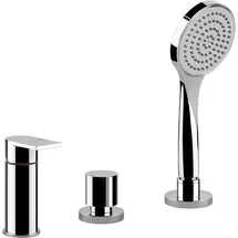 GESSI Emporio Via Manzoni Dreiloch-Wannenrandbatterie Chrom
