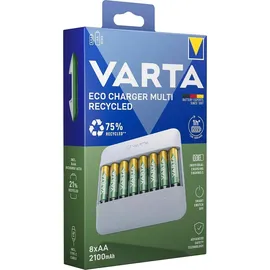 Varta Eco Charger Multi Recycled + 8 x 2100 mAh AA 57682 101 121