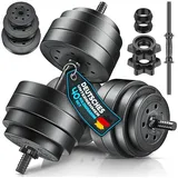 RE:SPORT Hantel-Set Kurzhantel Set 15 - 40 kg Hantelset Hantel Krafttraining, (für Muskelaufbau, Workout & Zuhause), Hanteln Set verstellbar mit 2 Kurzhanteln Hantel