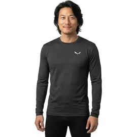 Salewa Puez Melange Dry ́ton Langarm-t-shirt - Black Out Melange - 2XL