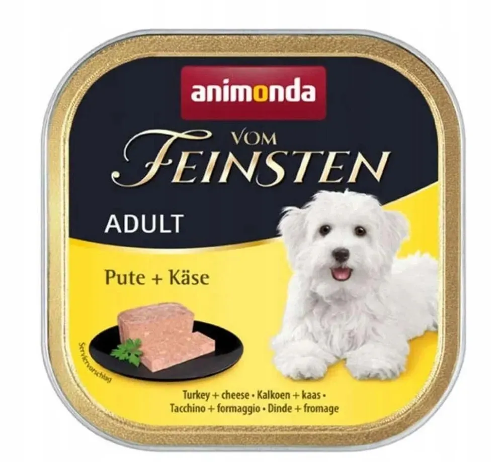 ANIMONDA Dog Vom Feinsten Light Lunch smak: indyk z żółtym serem 150g
