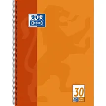 Oxford Collegeblock blanko A4 orange/schwarz