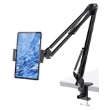 SHAWE Tablet Halterung Tablet Ständer für Bett 360°Drehbarer Tablet Halter - Flexibler Verstellbarer Lang Arm Handyhalterung für alle 4,7-12,9 Zoll iPad/Tablets/iPhone/Galaxy Tabs/Handy/Switch usw