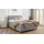 panda möbel BOXSPRINGBETT Diamaro 160x200 cm mit Bettkasten und Topper - Hellgrau - Hellgrau