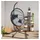 vidaXL Hängesessel Ei-Design Rattan 1-Sitzer 1 tlg. 0 x 0 x 0 cm Hellgrau mit Kissen