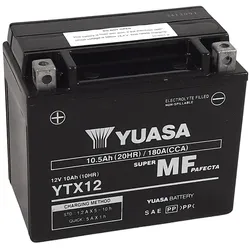 YUASA YUASA ONDERHOUDSVRIJE YUASA W / C batterij fabriek geactiveerd - YTX12 FA Onderhoudsvrije accu