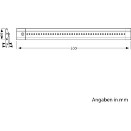 ledscom.de Smarte LED Unterbau-Leuchte SIRIS schwarz matt, WLAN-Controller flach,Smart-Home, Alexa-fähig, je 30cm, je 368lm, warmweiß, 4er Set