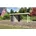 Holz-Gartenhaus Linköbing Terragrau Flachdach Lackiert 209 x 213