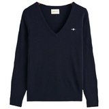 GANT Extra Fine V-Neck Pullover - Blau - M