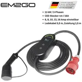 EM2GO AC Portable Charger Take 11 KW, CEE rot
